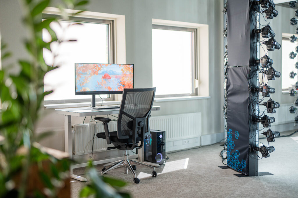 PC met bureaustoel
